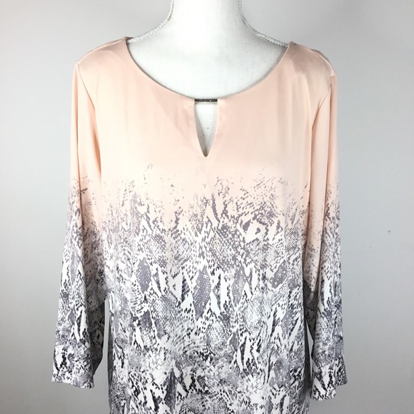 Calvin Klein animal print blouse NWT - Picture 4 of 7